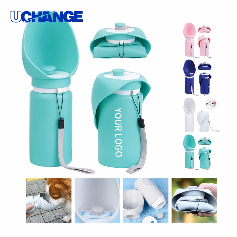 19oz Dog Outdoor Water Cup with Foldable Design Dispenser
