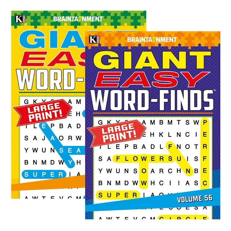 Large Print Easy Word Find Books - Two Titles 1