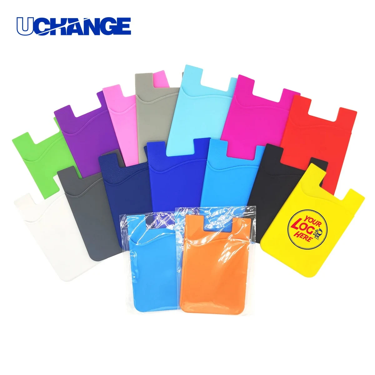Silicone Back Stick Phone Card Holder 1