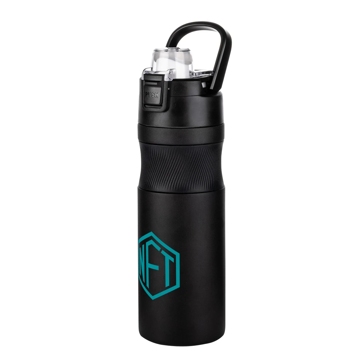 Ravena Bottle w/ Silicone Grip - 20oz, custom water bottle with logo imprint 1