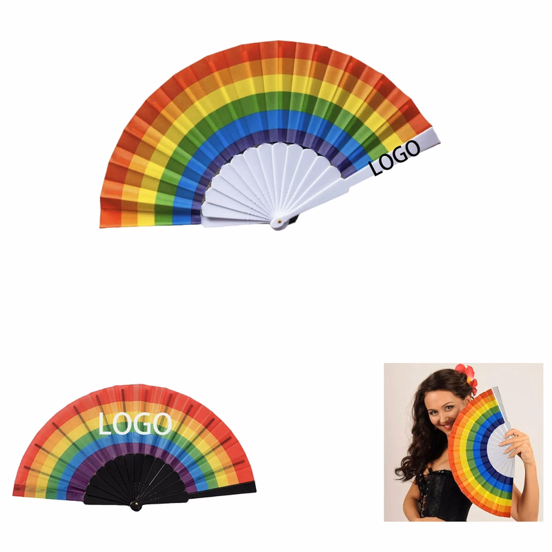 Customizable Handheld Rainbow Fan