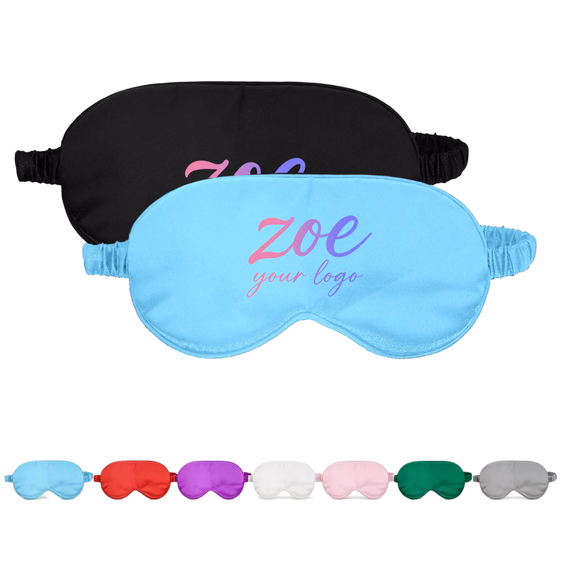 Elastic Imitation Silk Sleep Mask MOQ100