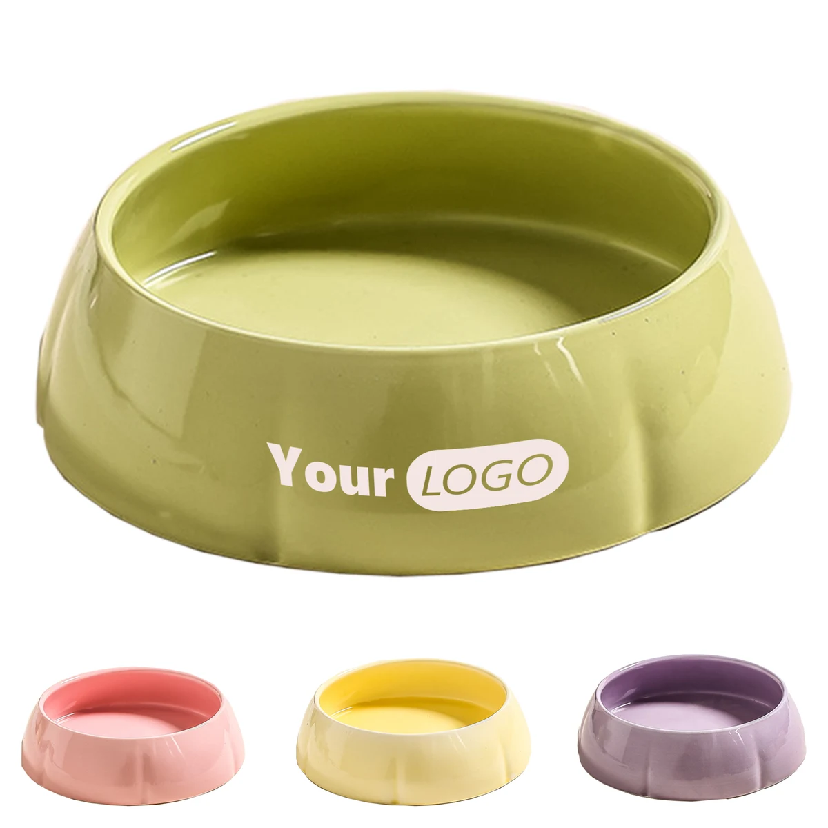 Ceramic Slanted Mouth Water Bowl 1