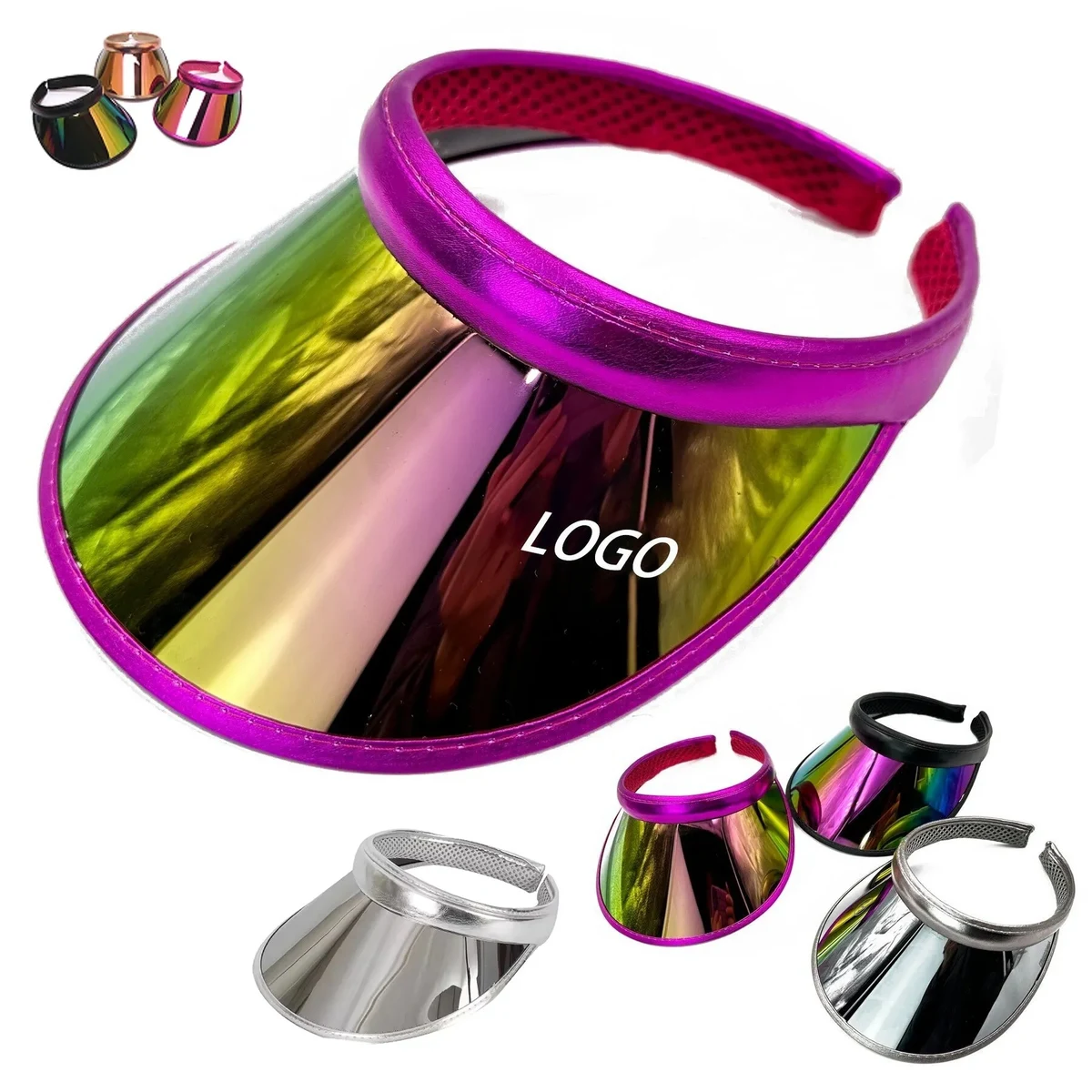 PVC Hairpin Sun Visor Hat 1