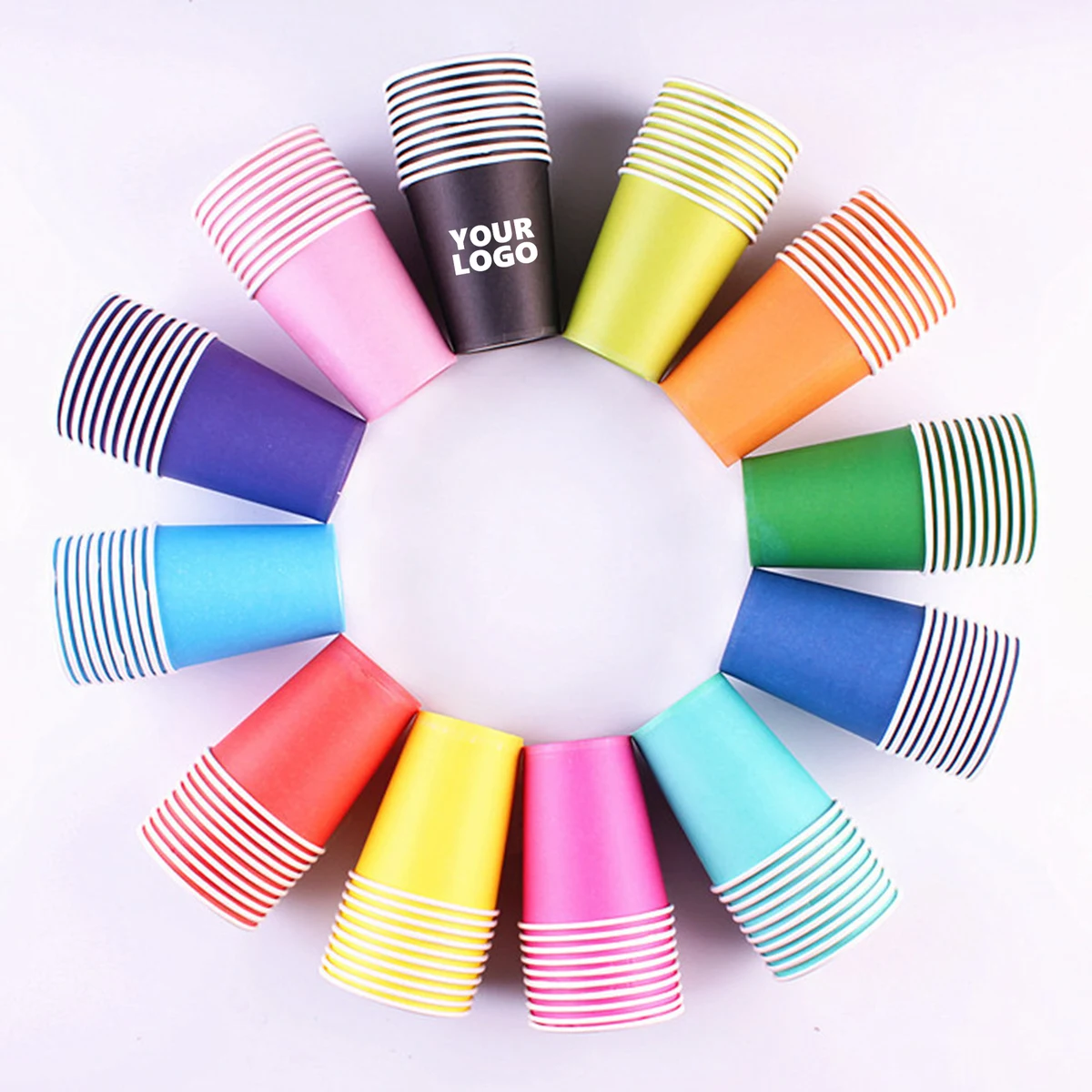8.5 Oz Colored Disposable Paper Cup 1