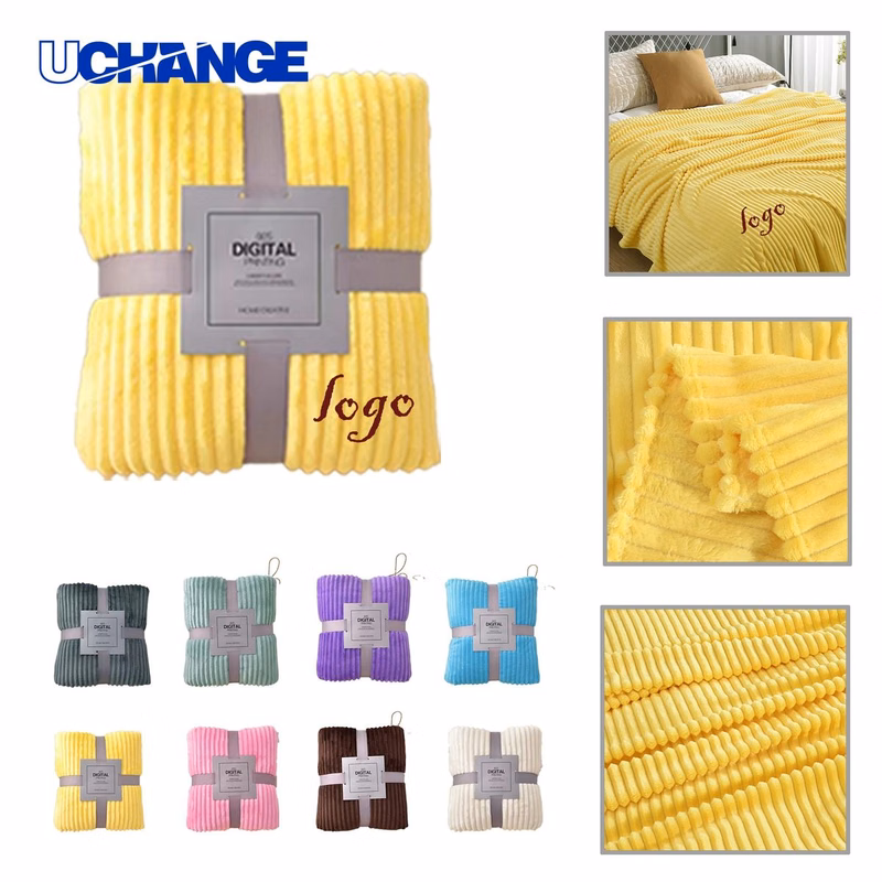 Cozy Coral Fleece Throw Blanket