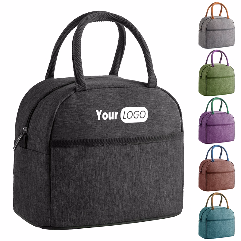 Oxford Portable Insulated Lunch Cooler Bag With Adjustable Strap