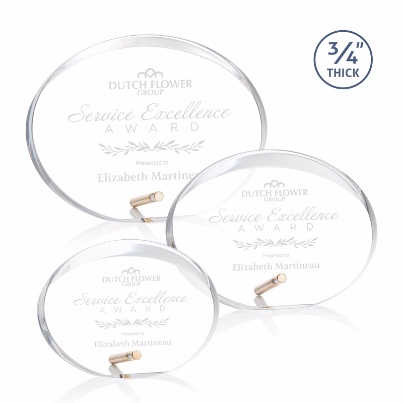 Mosaic Oval Award - Gold