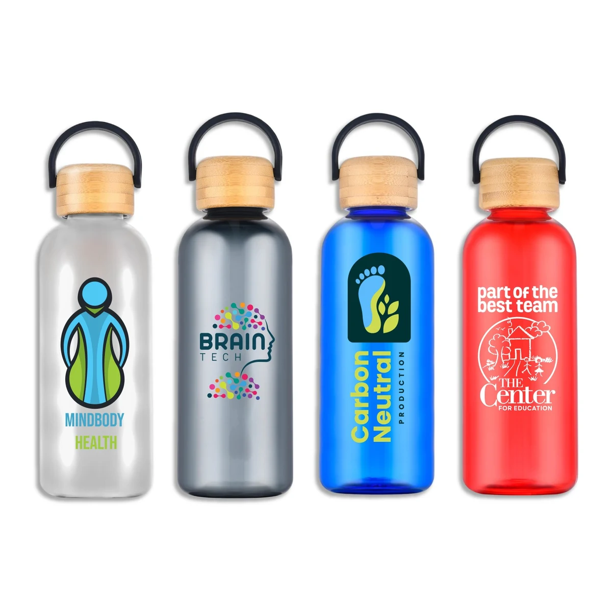 Vail 21 oz RPET Water Bottle with Bamboo Lid 1