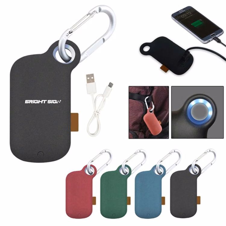 Hand Crank Solar-Powered Flashlight Keychain