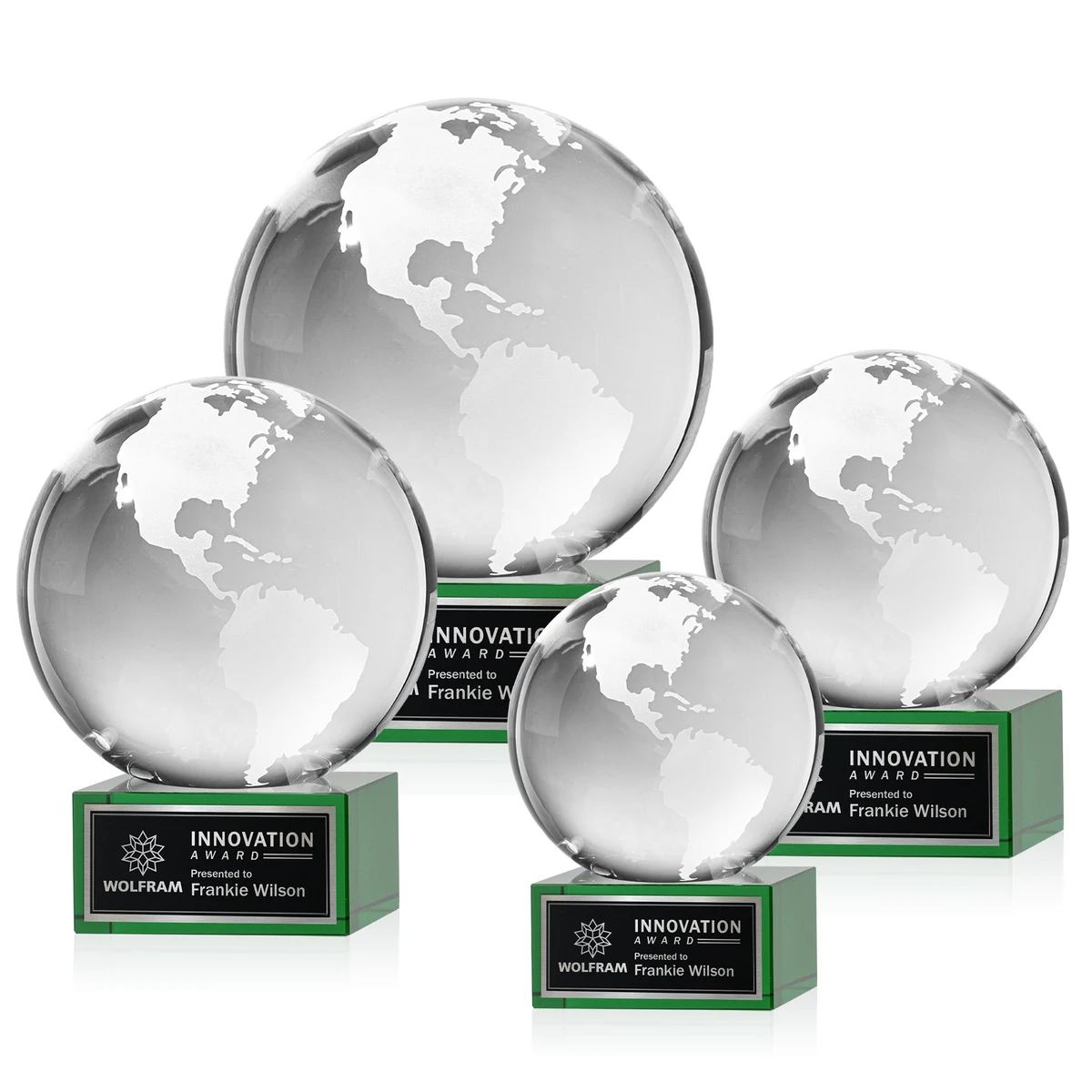 Globe Award on Hancock Base - Green 1
