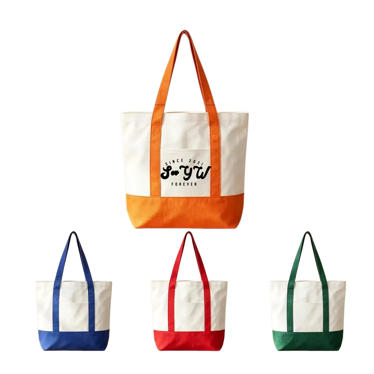 Cotton Blend Canvas Bag, custom tote bag with logo imprint 1