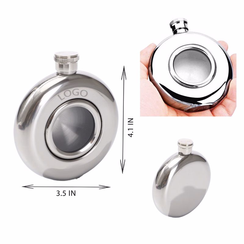 MOQ 10 PCS Durable 5oz Stainless Steel Hip Flask