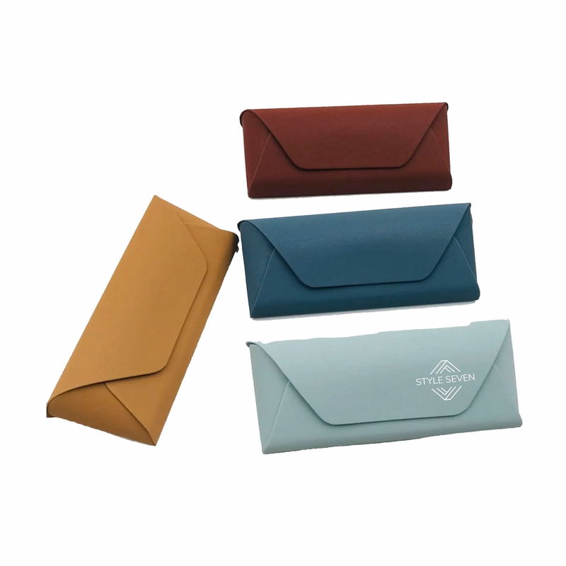 Leather Buckle Glasses Case