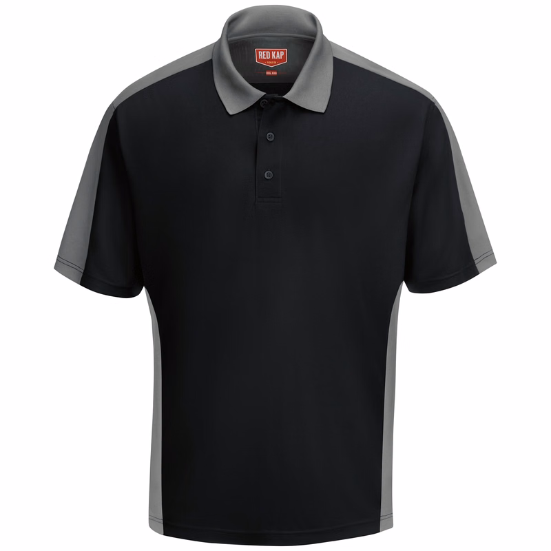 Red Kap® Men's Short Sleeve Performance Knit® Two-Tone Polo