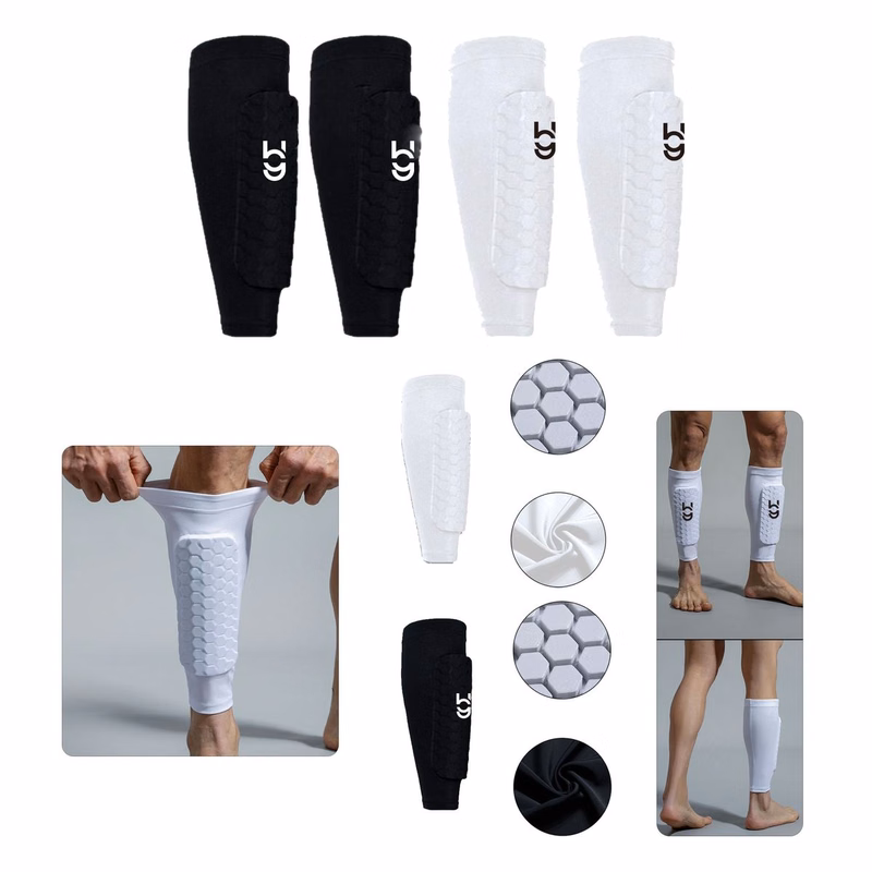 Polyester Football Socks With Honeycomb-Shaped Leg Guards