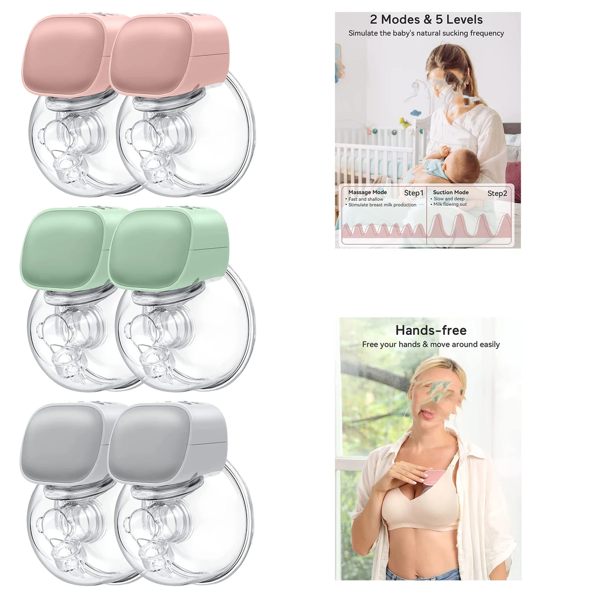 Double Wearable Breast Pump 1