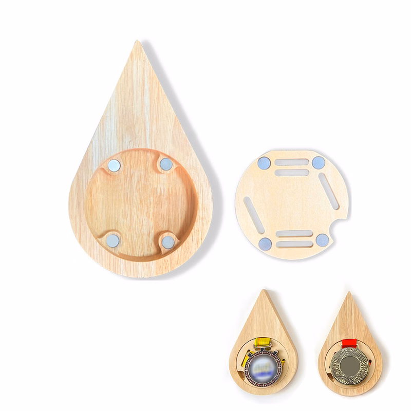 Teardrop-Shaped Medal Display Stand