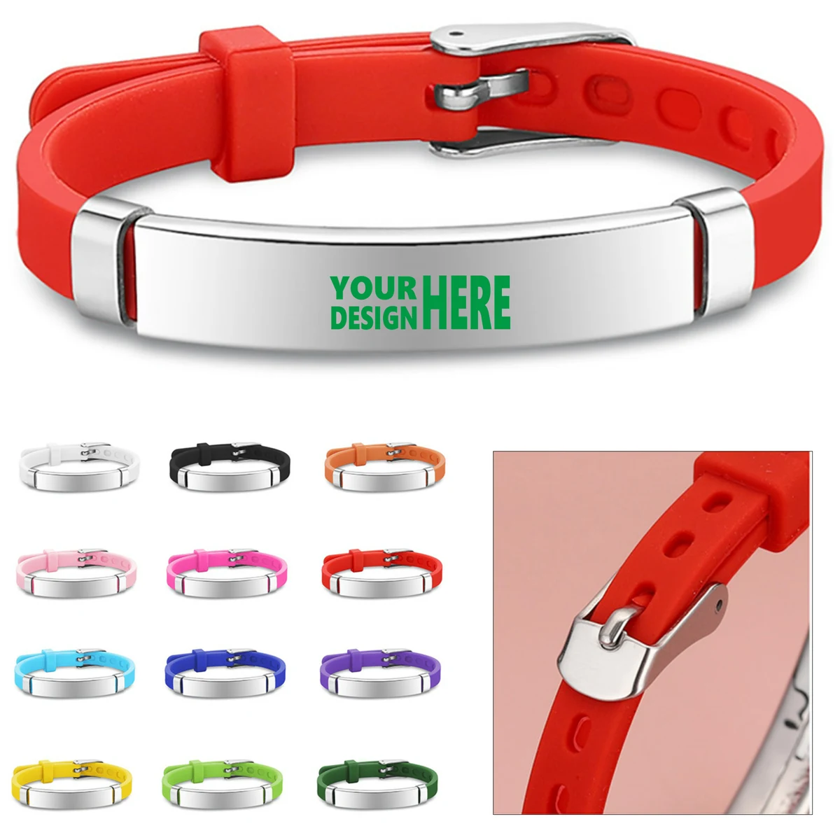 Premium Stainless Steel & Silicone Bracelet 1