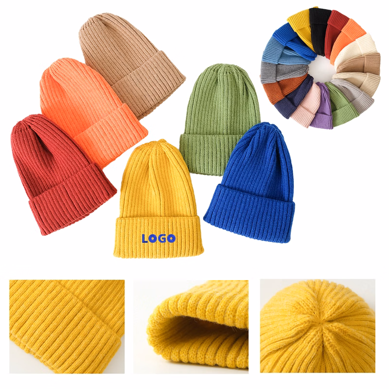 Elastic Knitted Beanie Hat