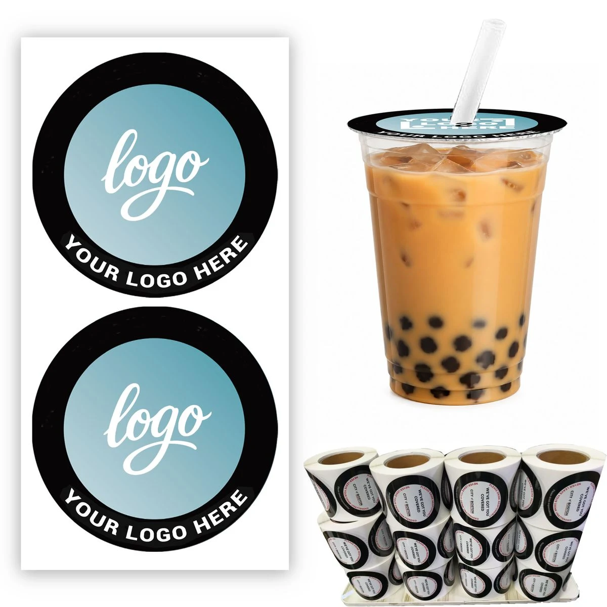 Aluminum Foil Liner Drink Tops Stickers 1