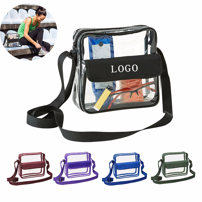 PVC Transparent Single-Shoulder Crossbody Bag