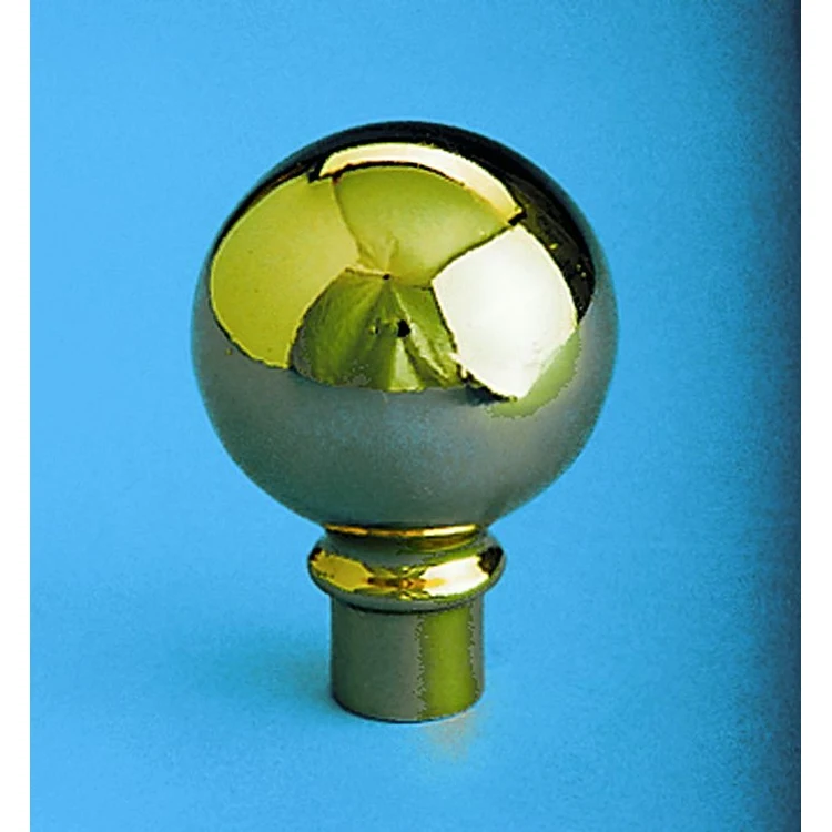 Parade Ball Flagpole Indoor Flag Pole Ornament - Golden Plated 1