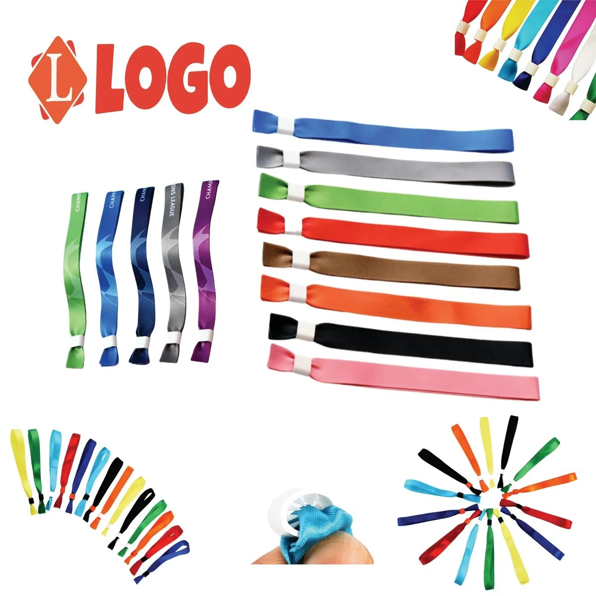 Customizable Disposable Polyester Wristbands 1