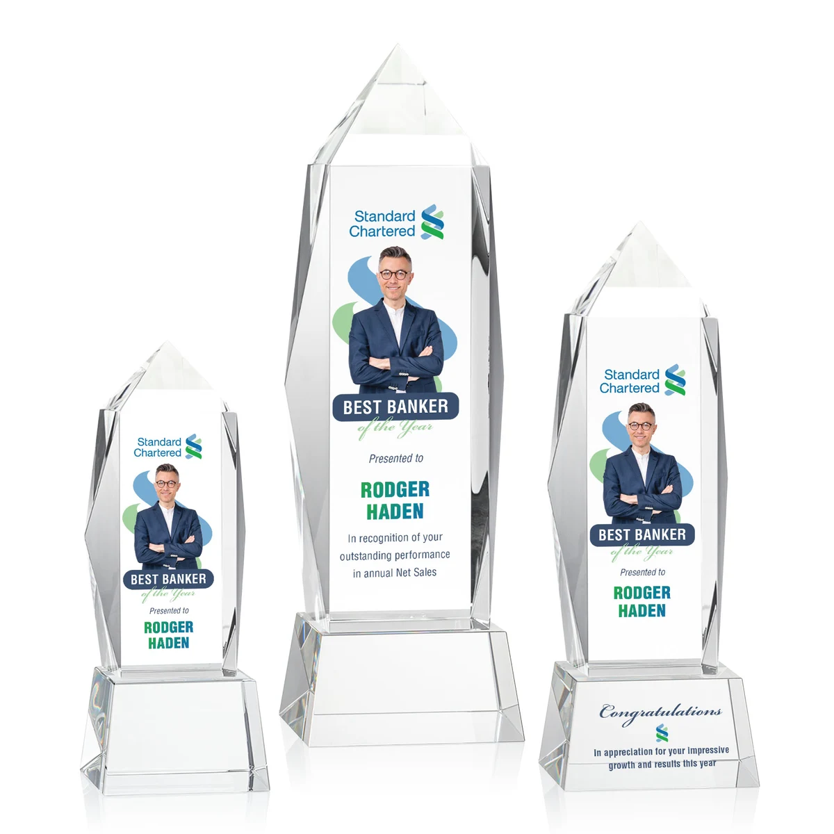 Bloomington VividPrint™ Award on Base - Clear 1