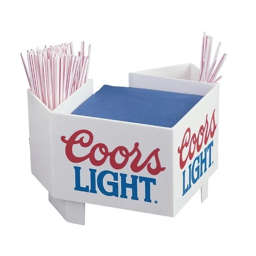 Two Sided Cocktail Napkin Holder with 2 Pockets 1