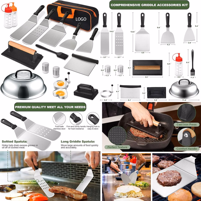 18 Piece BBQ Accessories Set