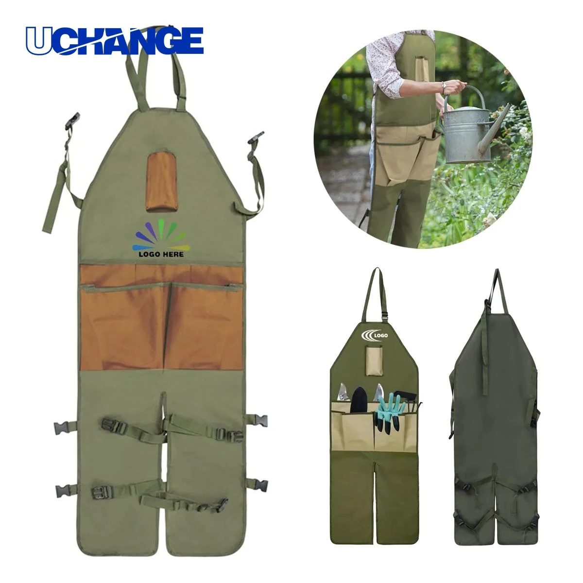 Gardening Apron with Leg Protection 1