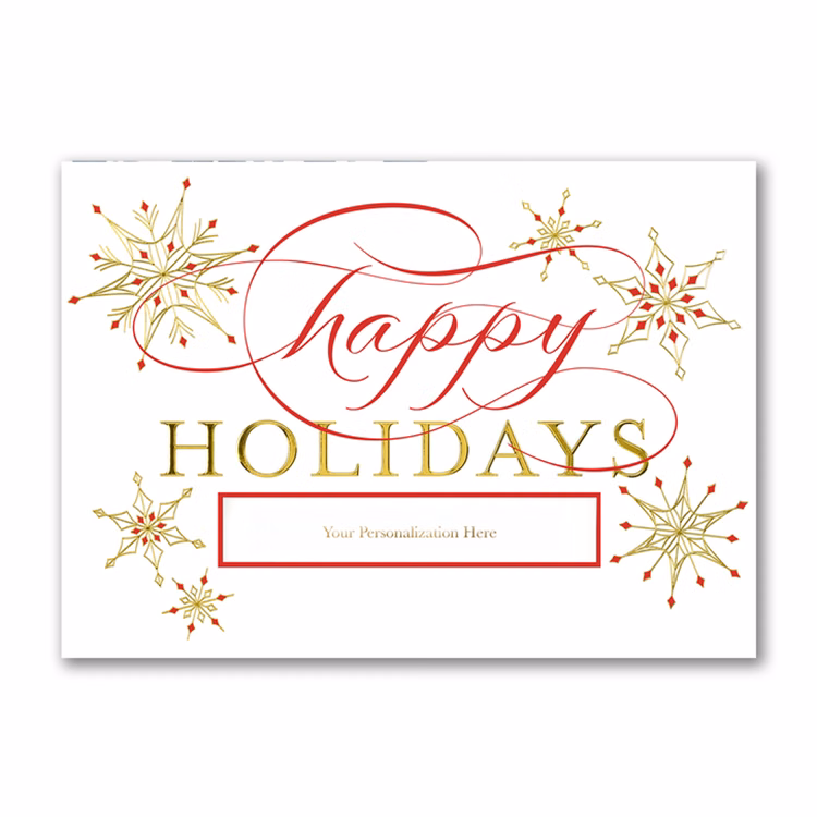 Holiday Snow Card