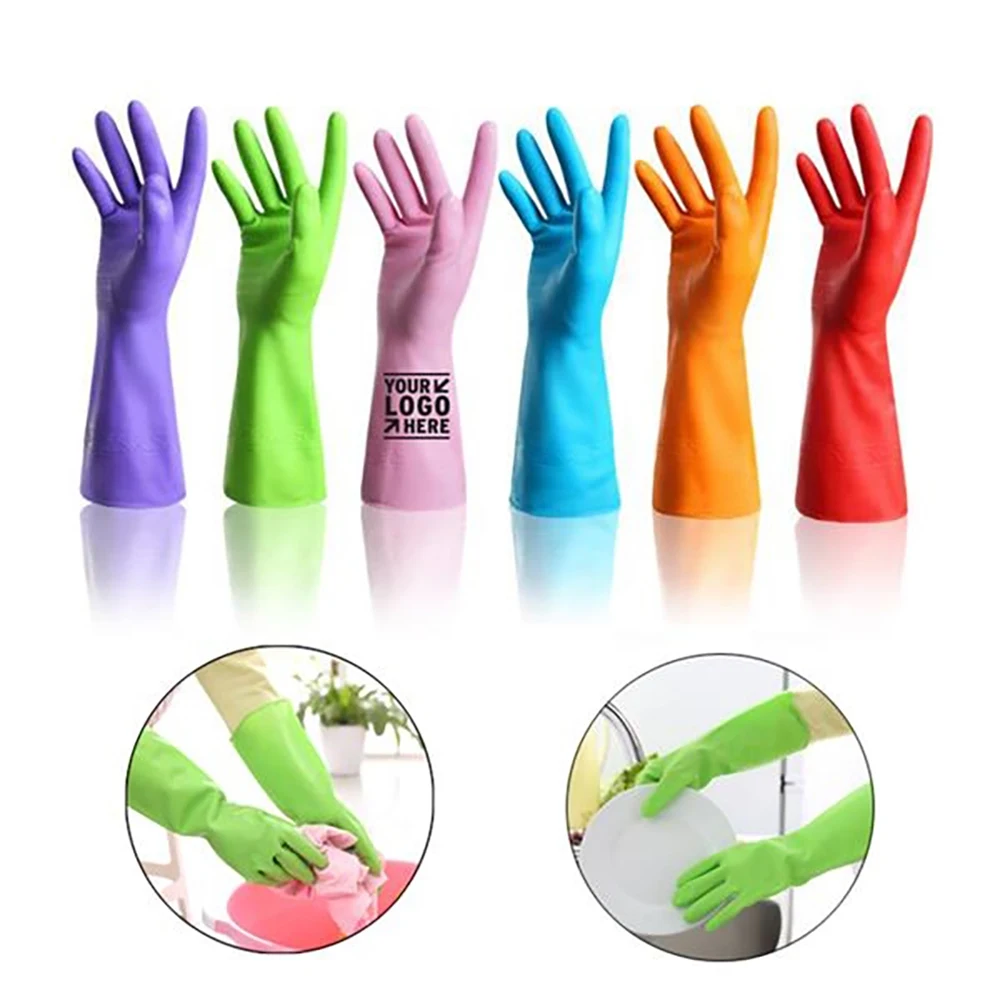 Rubber Kitchen Washing Gloves 1