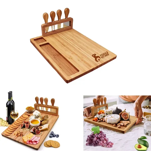 Magnetic Bamboo Cheese Board Set 1