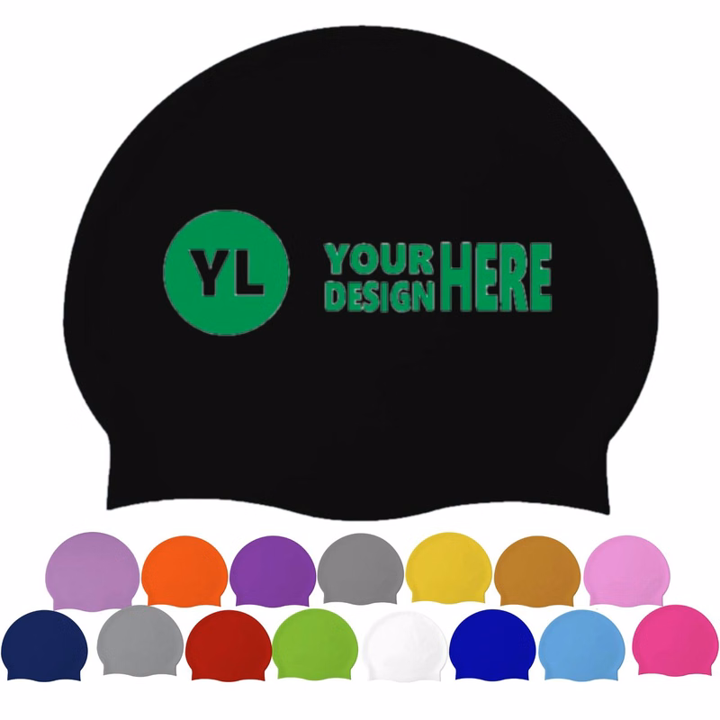 Custom Logo Silicone Swim Cap