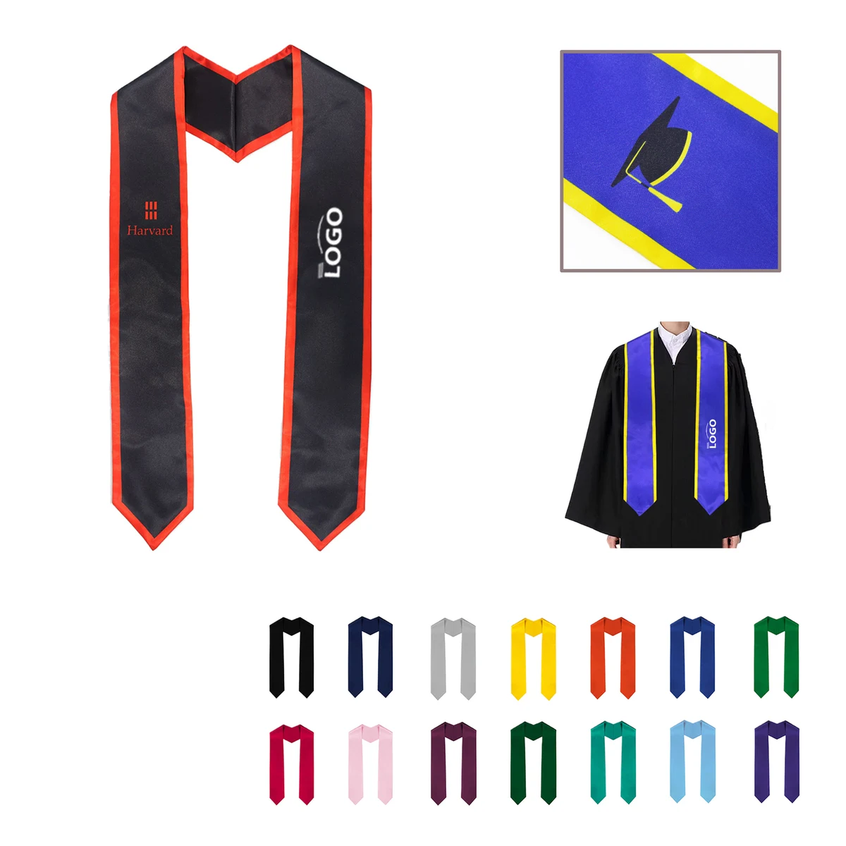 MOQ50 Custom Graduation Sash 1