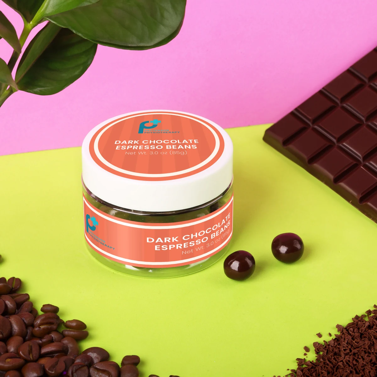 Dark Chocolate Espresso Beans : Small Jar 1