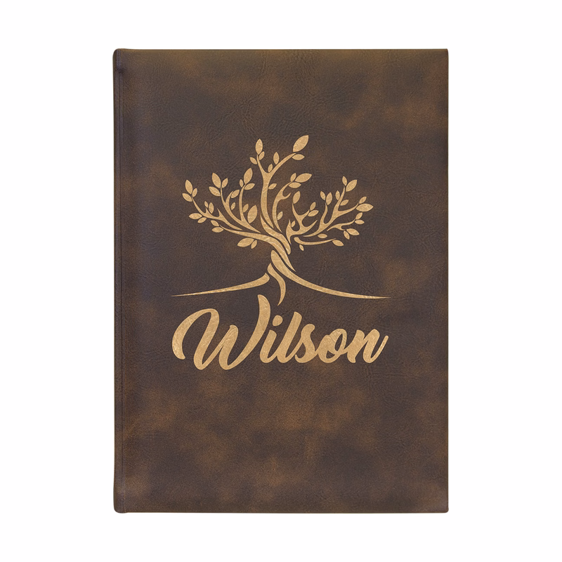 7" x 9" Rustic/Gold Leatherette Sketch Book