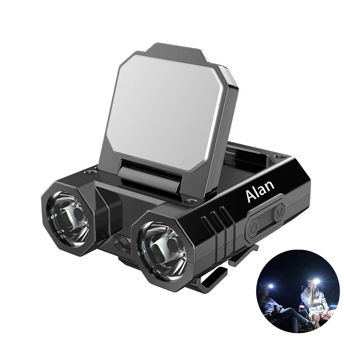 Hat clip light sensor headlight 1