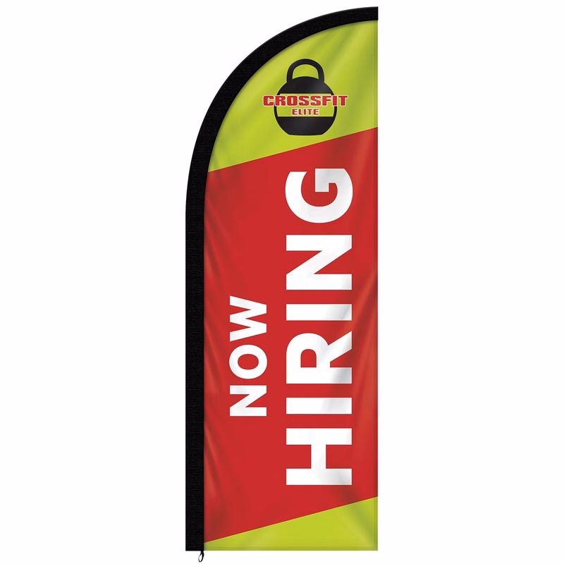 6' Single Reverse Custom Portable Half Drop Banners