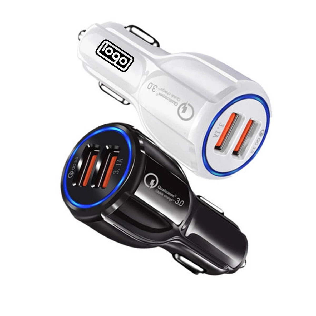 Quick Charge 3.0 Adapter Dual USB Fast Car Charger 1