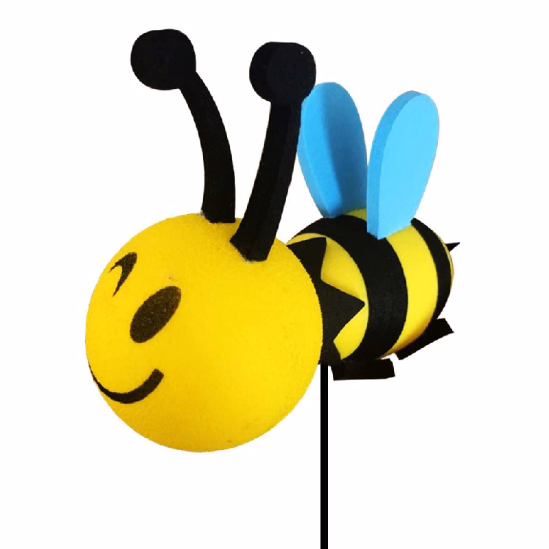 Foam Car Antenna Topper - Happy Bee