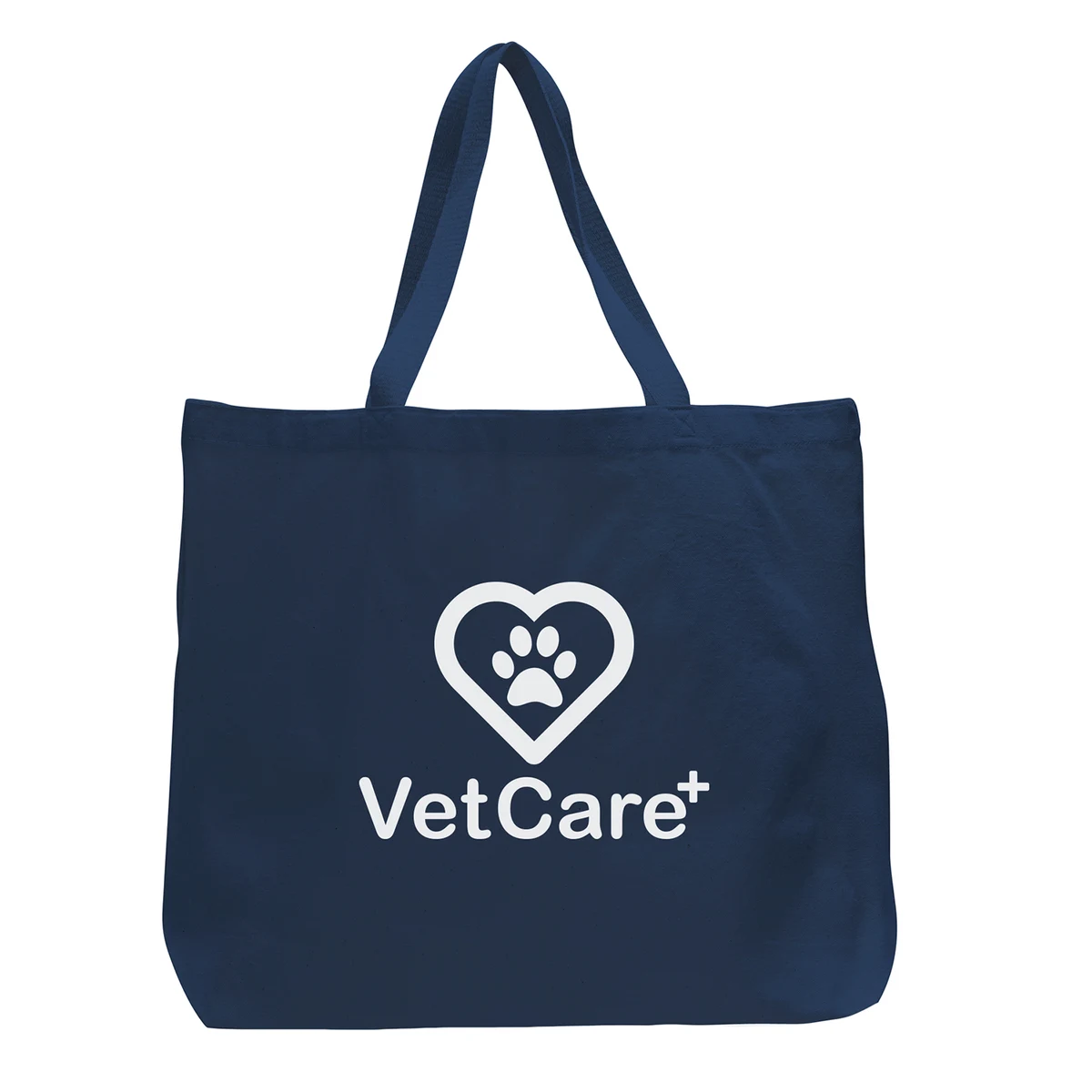 Wide Canvas Zippered Tote Bag 1