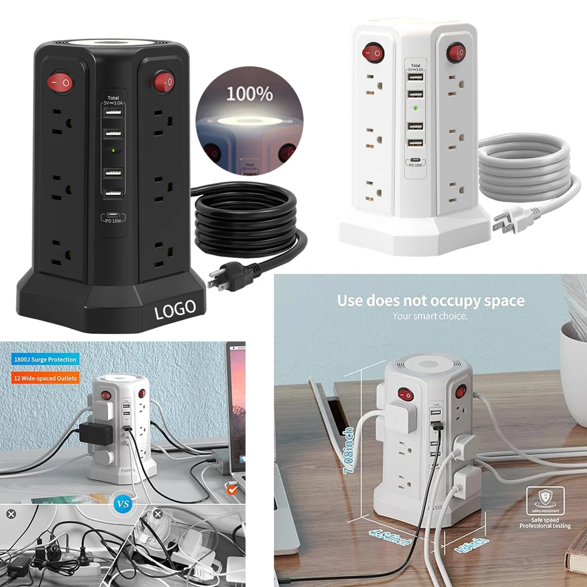 Protector Power Strip Tower 1