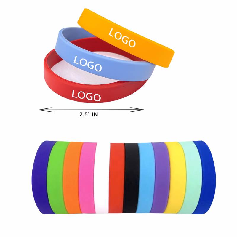 MOQ 100 PCS Comfortable Silicone Wristband