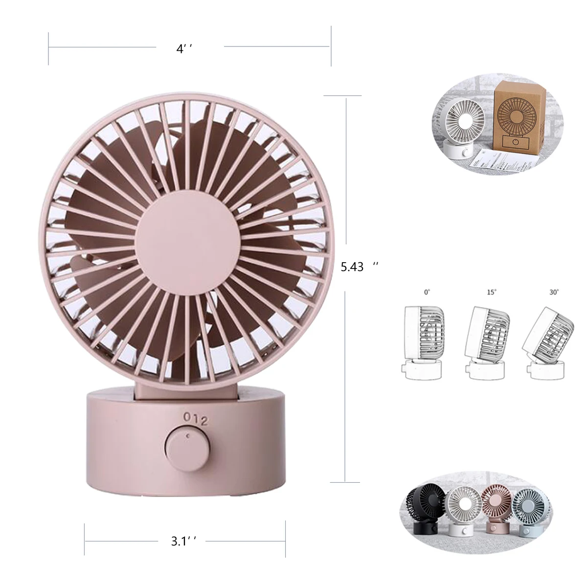 Portable USB Mute Fan 1