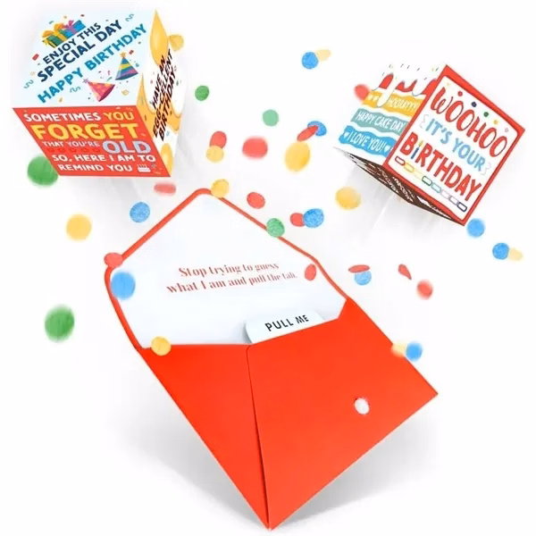 Gift Card 3d Surprise And Confetti Explosion Prank