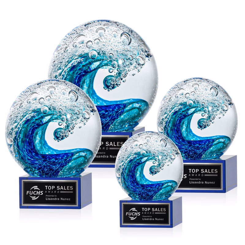 Surfside Award on Hancock Base - Blue