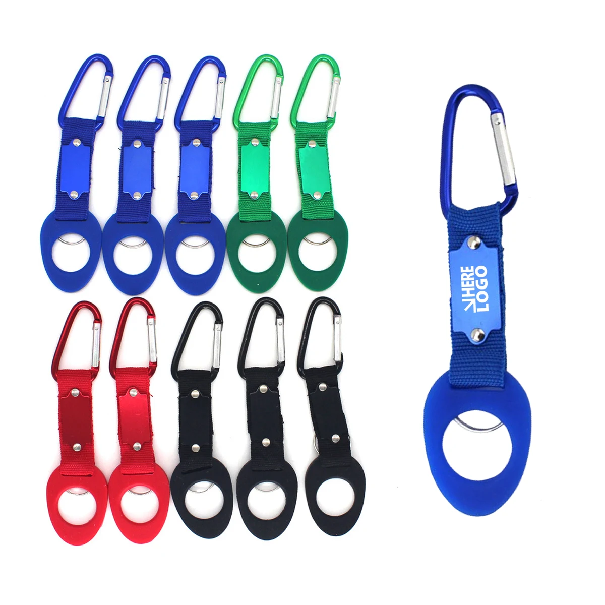 Rubber Water Bottle Buckle Aluminum Mountain Buckle 1